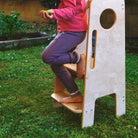 discesa senza impedimenti dalla torre montessoriri