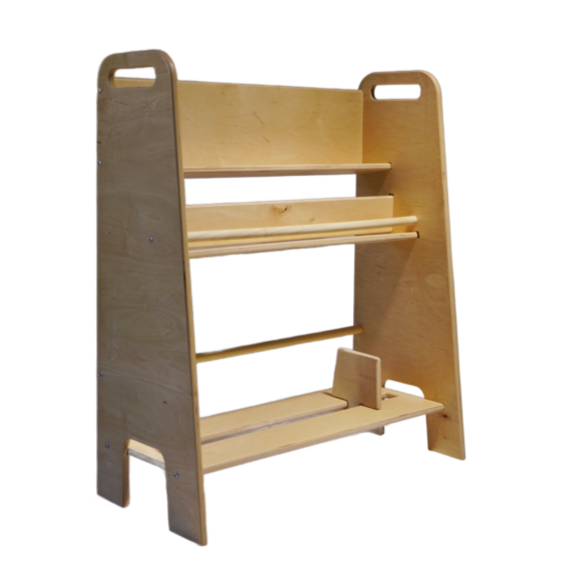 libreria frontale montessoriana per cameretta