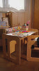 tavolino per bambini artigianale in legno