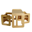 set tavolo e sedie stile montessori 